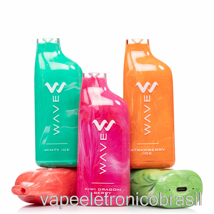 Vape Recarregável Wavetec Wave 8000 Descartável Minty O's